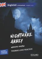 Angielski z ćwiczeniami. Nightmare Abbey. Autor: Thomas Love Peacock. SmakLiter.pl Okładka książki Angielski z ćwiczeniami. Nightmare Abbey