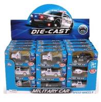 Opakowanie Auto policyjne metalowe, różne rodzaje