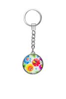 Opakowanie Brelok szklany - okrągły - łowicki biały FOLKSTAR