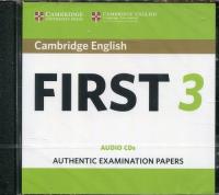 Cambridge English First 3 CD-Audio. Wydawca: Cambridge University Press. SmakLiter.pl Opakowanie Cambridge English First 3 CD-Audio