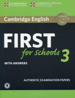 Opakowanie Cambridge English First for Schools 3 with answers with Audio