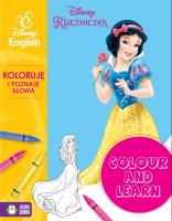 Okładka książki Colour and learn! Księżniczki. Koloruję i poznaję słowa. Disney English