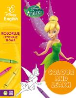 Okładka książki Colour and learn! - Wróżki. Koloruje i poznaję słowa. Disney English