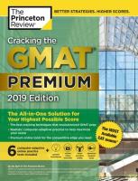 Okładka książki Cracking the GMAT Premium Edition with 6 Computer