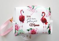 Etui na klucze, Dom jest tam, gdzie jest Mama, Flaming. Wydawca: Jawi. SmakLiter.pl Opakowanie Etui na klucze, Dom jest tam, gdzie jest Mama, Flaming