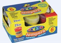Opakowanie Farby Tempera 6 kolorów x 25ml CARIOCA