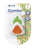 Gumka trójkątna 2 sztuki ZENITH. Wydawca: ZENITH. SmakLiter.pl Opakowanie Gumka trójkątna 2 sztuki ZENITH