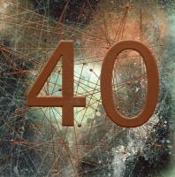 Opakowanie Karnet kwadrat z kopertą Urodziny 40