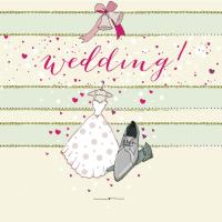 Opakowanie Karnet Swarovski kwadrat Ślub sukienka i buty