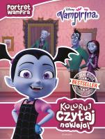 Koloruj,czytaj,naklejaj.Portret wampira.Vampirina. Autor: Chelsea Beyl. SmakLiter.pl Okładka książki Koloruj,czytaj,naklejaj.Portret wampira.Vampirina