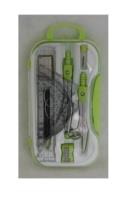 Opakowanie Komplet cyrkli Penmate z przyborami kreślarskimi PC-103 pomarańczowy (TT7642)