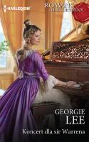 Koncert dla sir Warrena. Autor: Lee Georgie. SmakLiter.pl Okładka książki Koncert dla sir Warrena