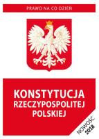 Okładka książki Konstytucja Rzeczypospolitej Polskiej 2018
