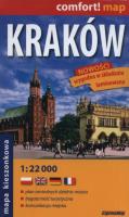 Kraków mapa kieszonkowa  1:22 000 laminowana. Wydawca: ExpressMap. SmakLiter.pl Opakowanie Kraków mapa kieszonkowa  1:22 000 laminowana