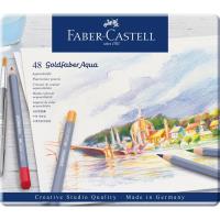 Kredki akwarelowe Goldfaber Aqua 48 kolorów. Wydawca: Faber-Castell. SmakLiter.pl Opakowanie Kredki akwarelowe Goldfaber Aqua 48 kolorów