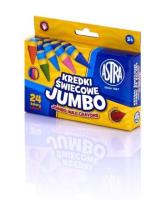 Opakowanie Kredki świecowe Jumbo 24 kolory ASTRA