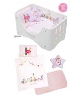 Zdjęcie produktu Łóżeczko drewniane Deluxe z akcesoriami dla lalki