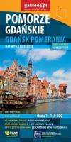 Mapa z przewodnikiem -Pomorze Gdańskie w.niemiecka. Autor: Opracowanie zbiorowe. SmakLiter.pl Okładka książki Mapa z przewodnikiem -Pomorze Gdańskie w.niemiecka