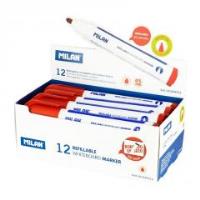 Opakowanie Marker do tablic napełniany czerwony (12szt) MILAN