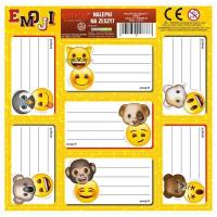 Opakowanie Nalepki na zeszyt Emoji (50szt) DERFORM