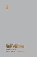 Notatki o kompozycji 1886-1889. Autor: Prus Bolesław. SmakLiter.pl Okładka książki Notatki o kompozycji 1886-1889