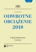 Okładka książki Odwrotne obciążenie 2018