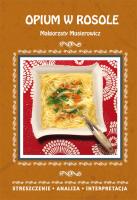 Okładka książki Opium w rosole Małgorzaty Musierowicz Streszczenie analiza, interpretacja