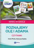 Pewny start. Pozanjemy Olę i Adama. Czytanki. Autor: Aneta Pliwka, Katarzyna Radzka. SmakLiter.pl Okładka książki Pewny start. Pozanjemy Olę i Adama. Czytanki