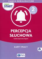 Pewny start Zajęcia rewalidacyjne Poziom 2 Percepcja słuchowa Karty pracy z płytą CD. Autor: Kamila Kuprowska-Stępień. SmakLiter.pl Okładka książki Pewny start Zajęcia rewalidacyjne Poziom 2 Percepcja słuchowa Karty pracy z płytą CD