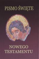 Pismo Święte Nowego Testamentu. Autor: ks. bp. Romaniuk Kazimierz. SmakLiter.pl Okładka książki Pismo Święte Nowego Testamentu