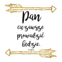 Opakowanie Podstawka korkowa - Pan Cię zawsze prowadzić