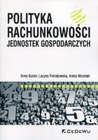 Polityka rachunkowości jednostek gospodarczych. Autor: Kuzior Anna, Poniatowska Lucyna, Wszelaki Aneta. SmakLiter.pl Okładka książki Polityka rachunkowości jednostek gospodarczych