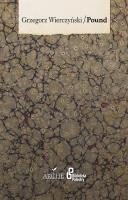 Pound. Autor: Wierczyński Grzegorz. SmakLiter.pl Okładka książki Pound