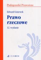 Prawo rzeczowe. Autor: Edward Gniewek. SmakLiter.pl Okładka książki Prawo rzeczowe