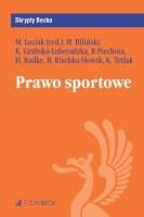 Prawo sportowe. Autor: Michał Leciak. SmakLiter.pl Okładka książki Prawo sportowe