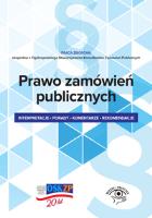 Okładka książki Prawo zamówień publicznych Interpretacje porady komentarze rekomendacje