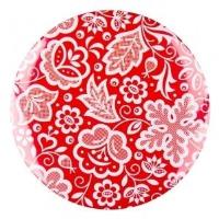 Opakowanie Przypinka duża - kujawska czerwona 58 mm FOLKSTAR