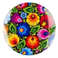 Opakowanie Przypinka duża - łowicka czarna 58 mm FOLKSTAR