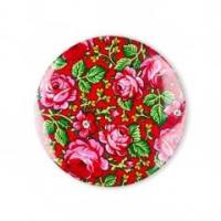 Opakowanie Przypinka mała - góralska czerwona 37 mm FOLKSTAR