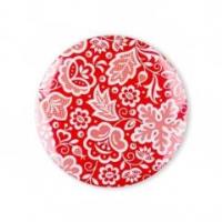 Opakowanie Przypinka mała - kujawska czerwona 37 mm FOLKSTAR