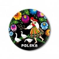 Opakowanie Przypinka mała - Polska gąski 37 mm FOLKSTAR