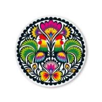 Opakowanie Przypinka mała - wycinanka koguty 37 mm FOLKSTAR