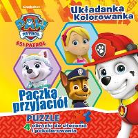 Okładka książki Psi Patrol.Paczka przyjaciół.Układanka-kolorowanka PUZZLE