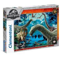 Okładka książki Puzzla 104 Supercolor Jurassic World