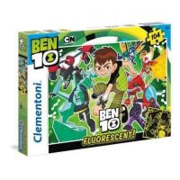 Okładka książki Puzzle 104 el fluorescencyjne Ben 10