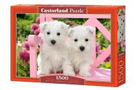 Opakowanie Puzzle 1500 White Terrier Puppies