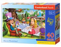Puzzle 40 Maxi Alice in Wonderland. Wydawca: Castorland. SmakLiter.pl Opakowanie Puzzle 40 Maxi Alice in Wonderland