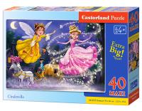 Puzzle 40 Maxi Cinderella. Wydawca: Castorland. SmakLiter.pl Opakowanie Puzzle 40 Maxi Cinderella