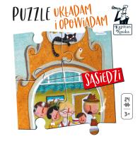 Okładka książki Puzzle Układam i opowiadam Sąsiedzi