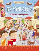 Rzymianie. Historia w naklejkach. Autor: George Joshua. SmakLiter.pl Okładka książki Rzymianie. Historia w naklejkach